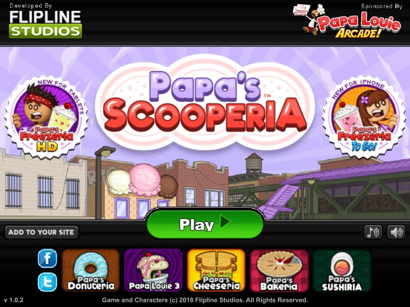 Play Papa's Scooperia Unblocked At School - FLASH Game